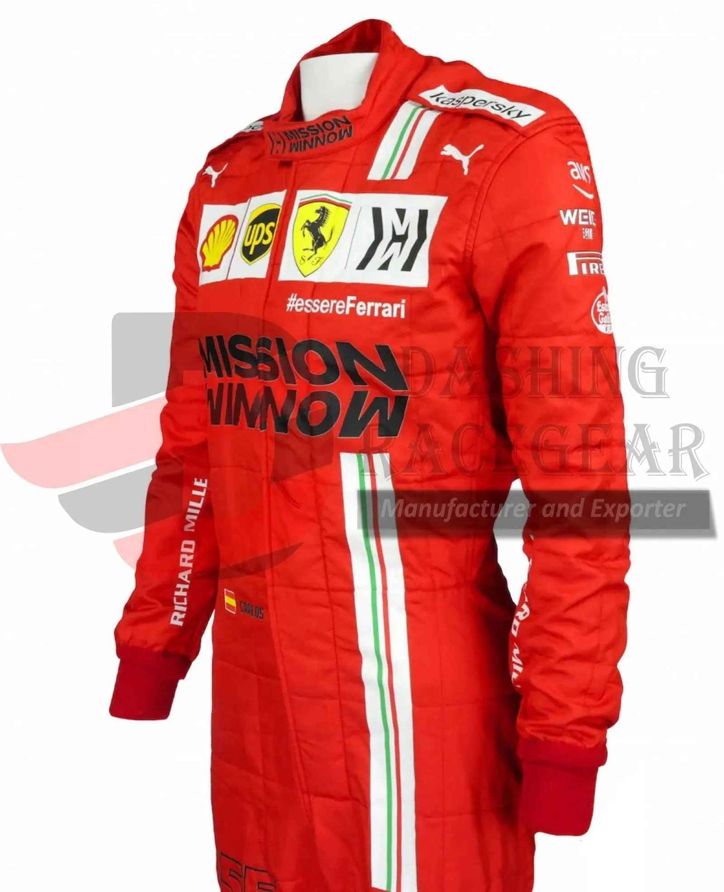 2021 Carlos Sainz Race Scuderia Ferrari F1 Suit