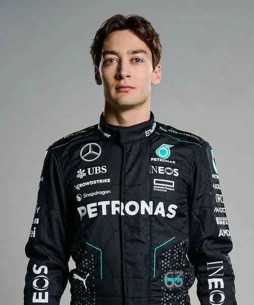2024 New George Russell Mercedes AMG F1 Replica Racing Suit