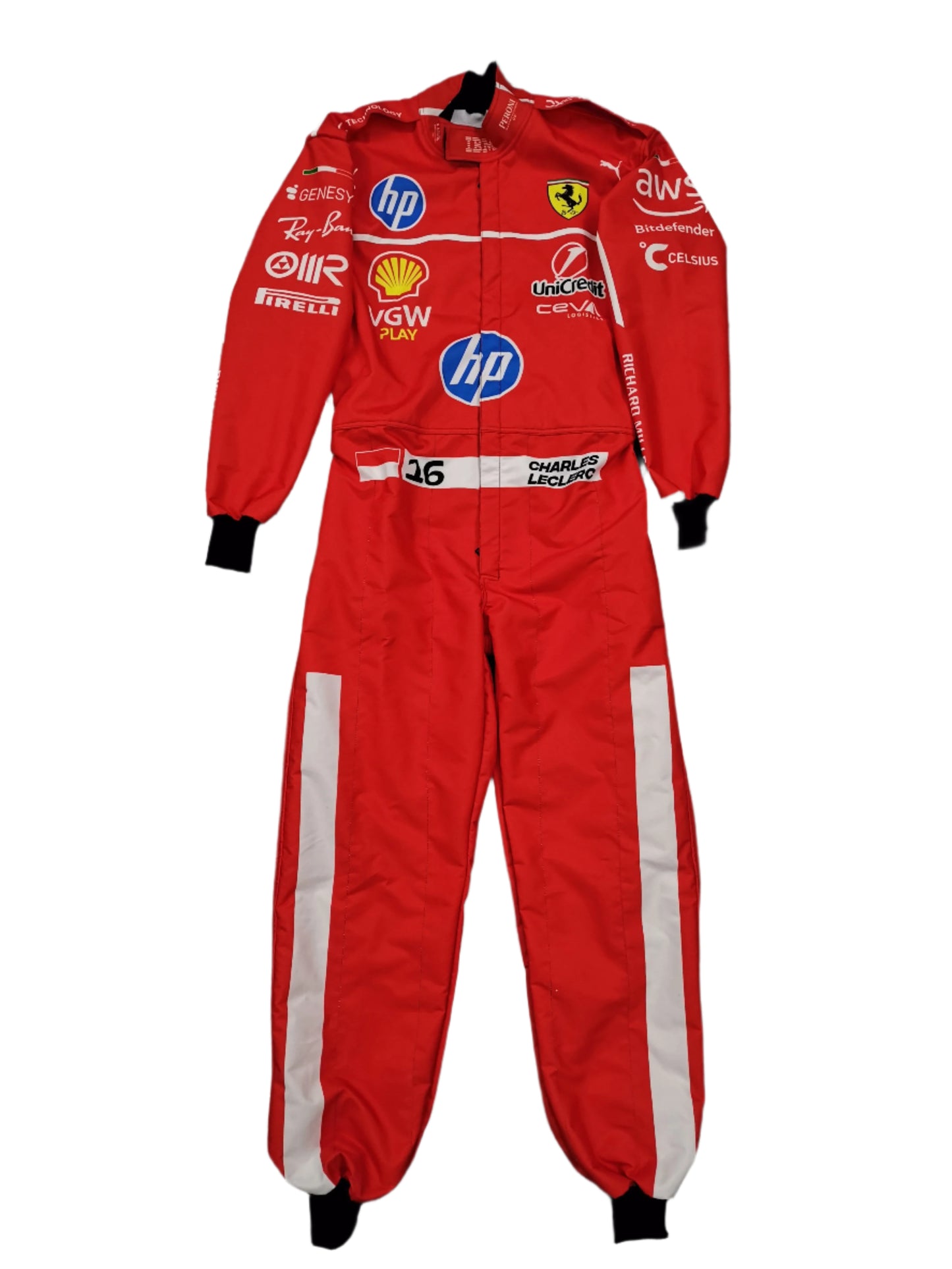 Charles Leclerc 2025 Ferrari F1 Replica Karting Suit