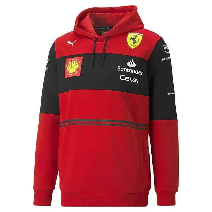 SCUDERIA FERRARI F1 MEN'S 2022 TEAM HOODED SWEATSHIRT RED