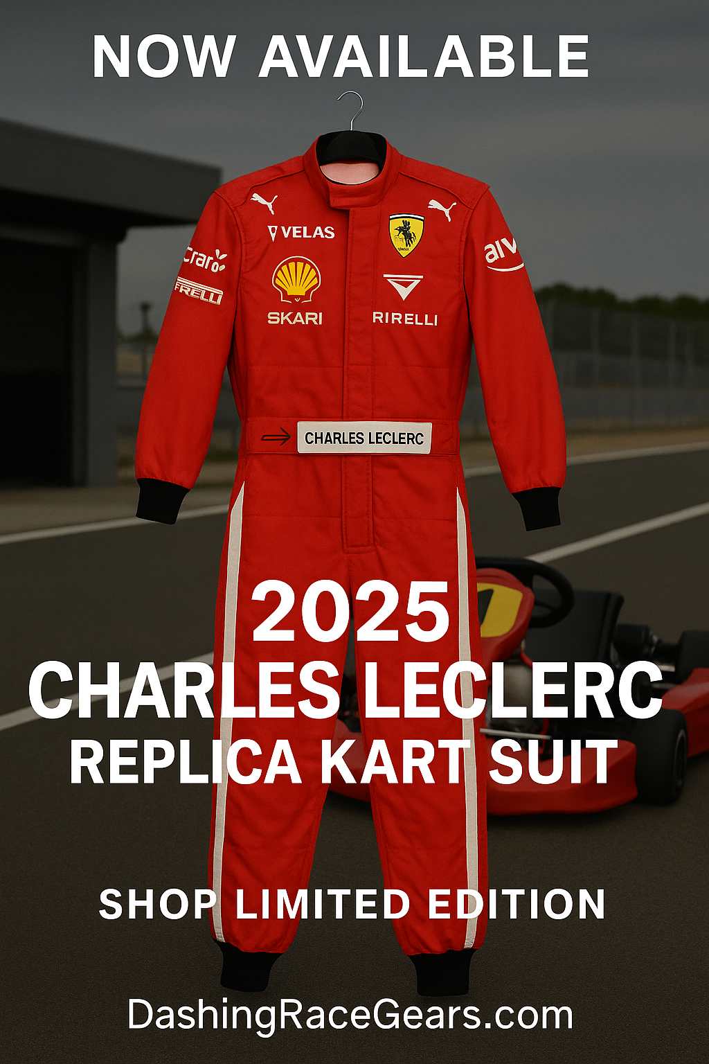 Charles Leclerc 2025 Kart Suit – The Ultimate F1 Collector’s Gear