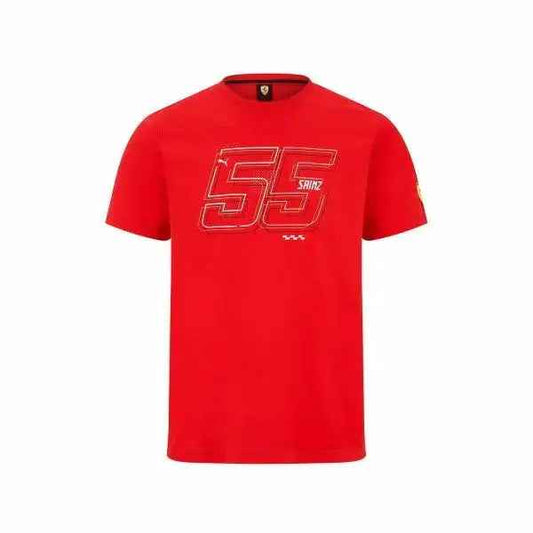 2022 Ferrari Italy F1 Mens Sainz T-shirt Red