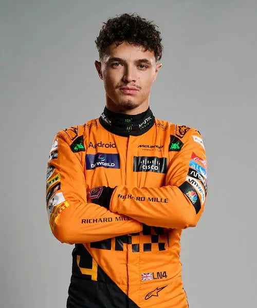 2024 New Lando Norris Mclaren F1 Team Replica Racing Suit