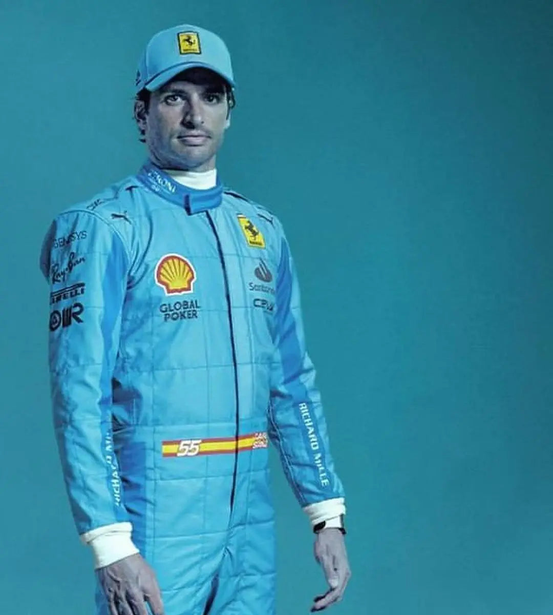 Scuderia Ferrari Carlos Sainz HP Miami GP F1 Race suit 2024