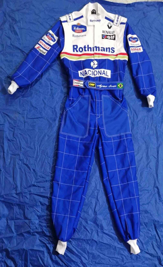 Ayrton Senna 1994 F1 Replica Go Kart Racing Suit