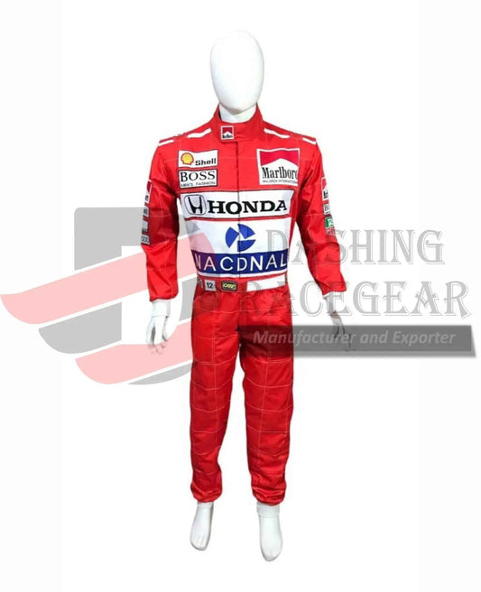 F1 Ayrton Senna 1991 Sublimation printed Go Kart Race Suit