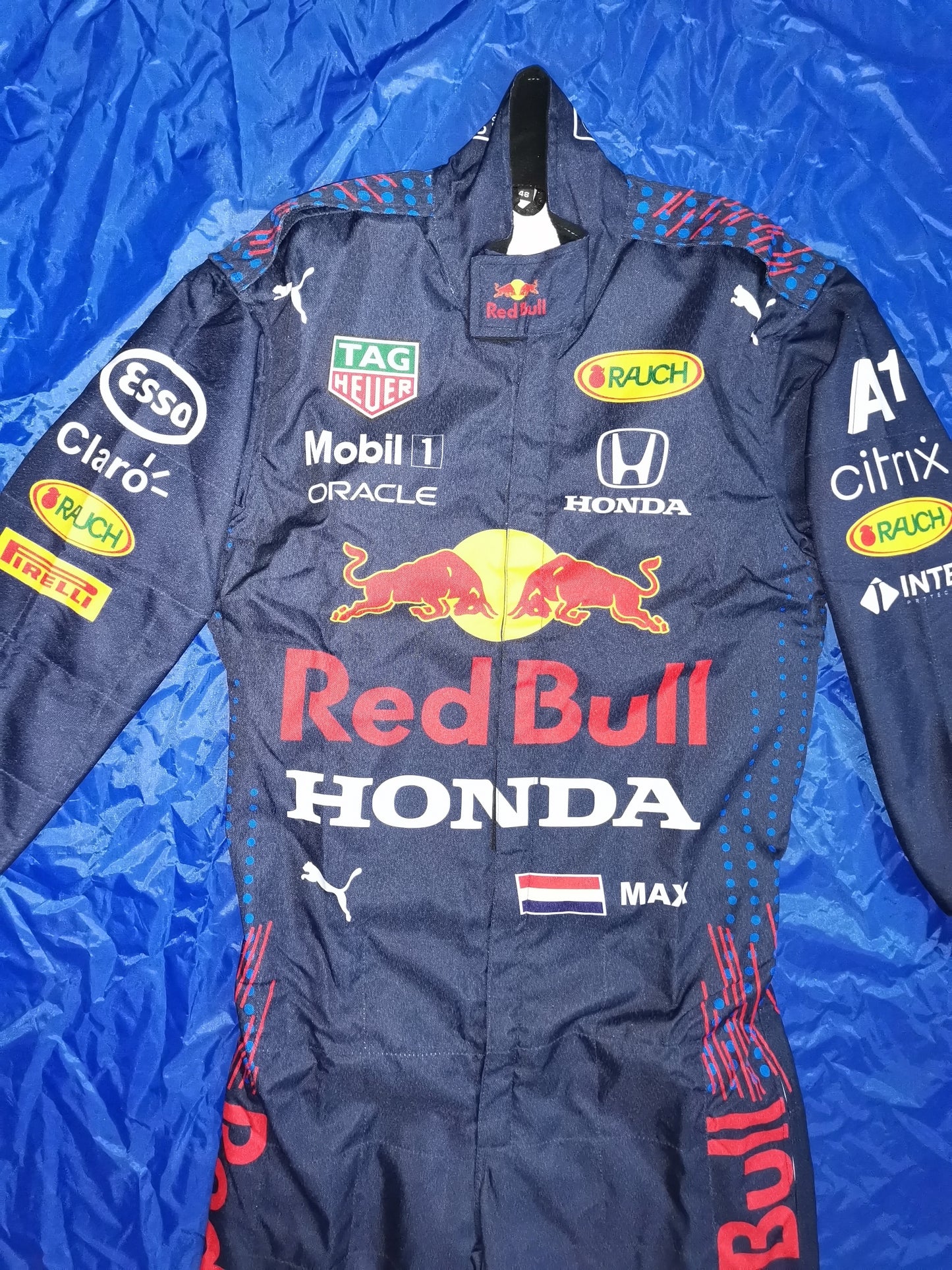 F1 Racing MAX 2021 Style RedBull Printed Suit Go Kart/Karting Race/Racing Suit