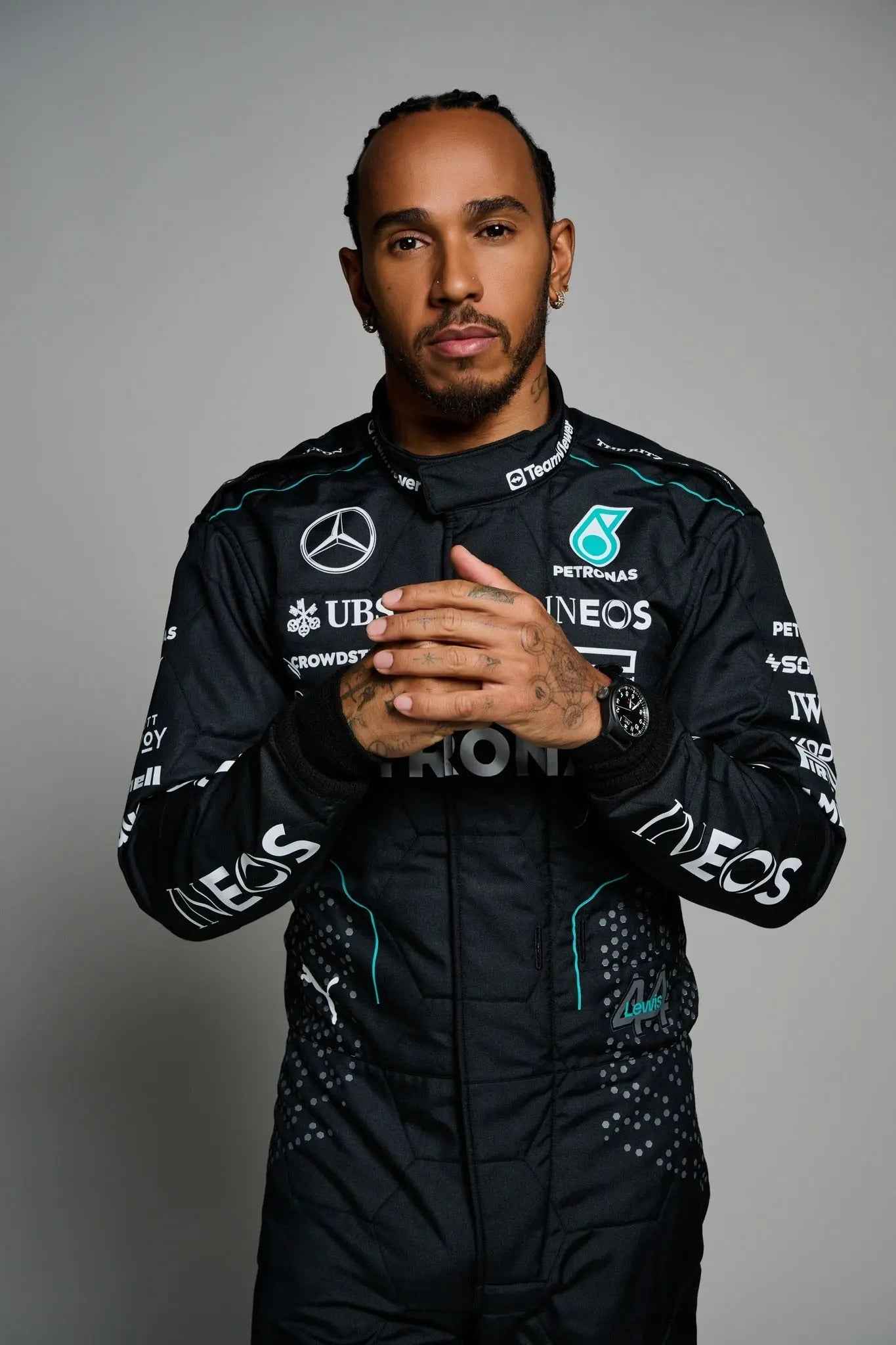 Lewis Hamilton 2024 Mercedes AMG F1 Replica Racing Suit