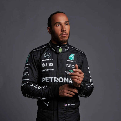 New 2023 Lewis Hamilton Mercedes-AMG Petronas F1 Team Replica Race Suit