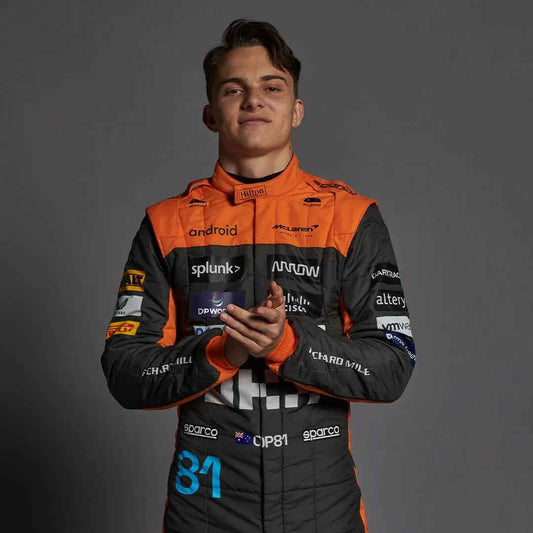 New 2023 Oscar Piastri Replica Race Suit F1 Team McLaren