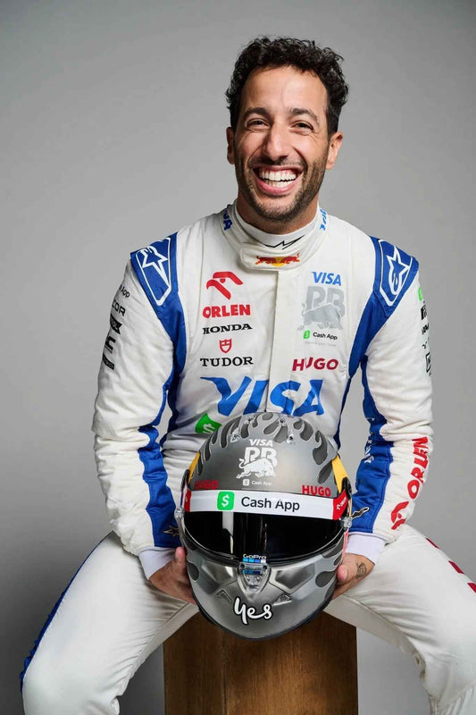 New 2024 F1 Daniel Ricciardo Visa Cash App RB Formula One Team Replica Racing Suit