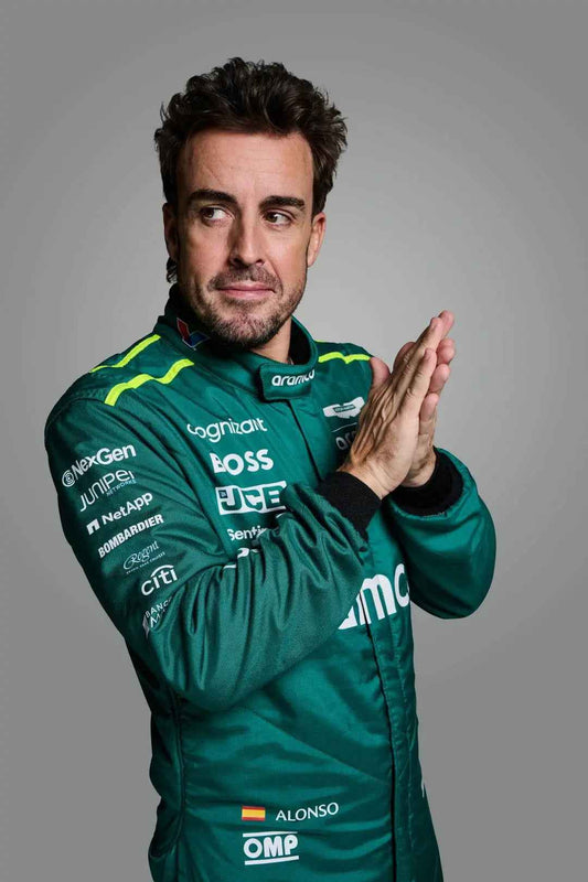 New 2024 Fernando Alonso Aston Martin F1 Team Replica Formula 1 apparel