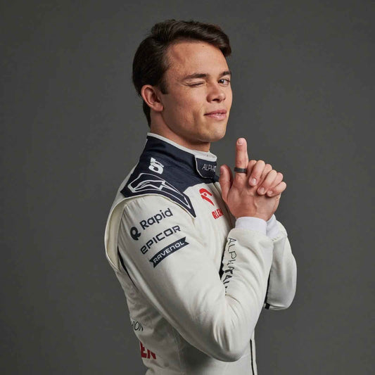 New Nyck De Vries 2023 Replica Race Suit F1 Team Alphatauri