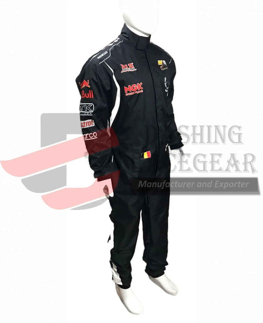Red Bull Custom Kart Racing Suit Digital Printed (Black)