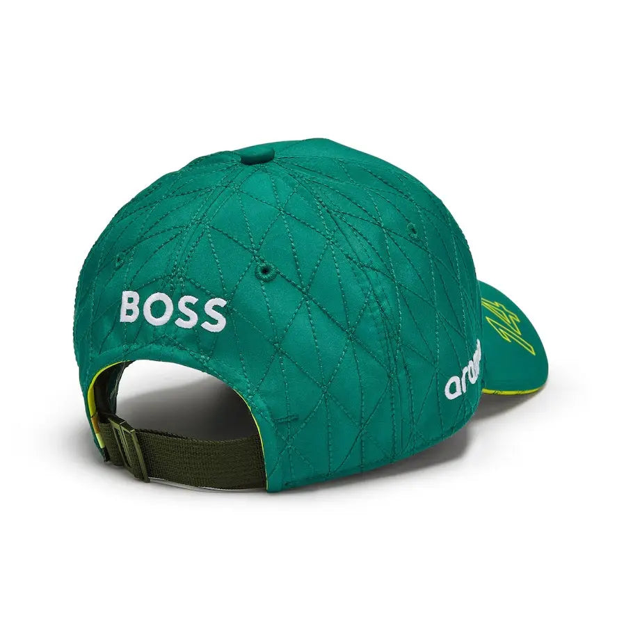 Aston Martin Aramco F1 2024 Fernando Alonso Team Cap - Green Dashing Racegear