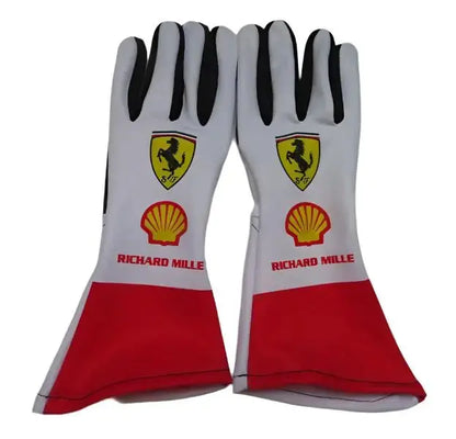 2023 Charles Leclerc Ferrari F1 Race Gloves-MONACO GP